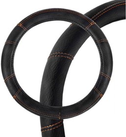 Оплетка SKYWAY экокожа XL Top- 3  Черно/Оранжевая S01102080