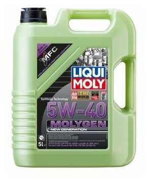 LiquiMoly 5W40 Molygen New Generation НС SN A3/B4 5л синт.8576