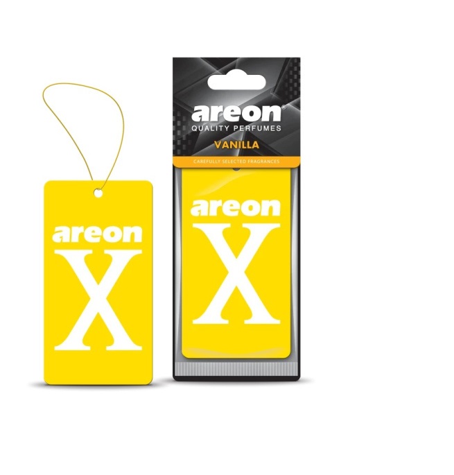 Ароматизатор подвесной сухой AREON X-VERSION VELLOW-Vanilla 704-AXV-015