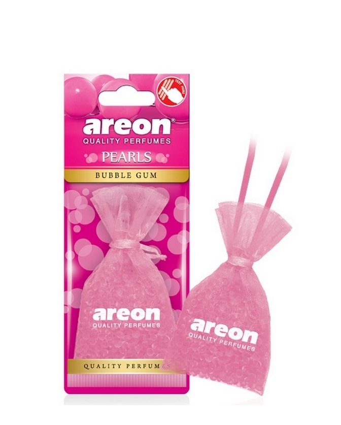 Ароматизатор  AREON Pearls Bubble Gum подвесной пропитанный 30гр