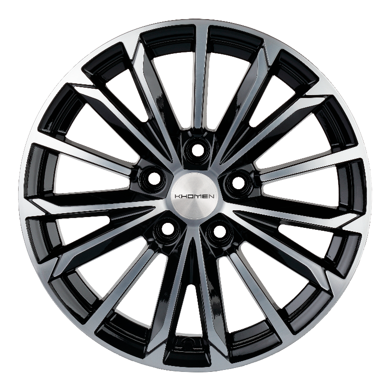 диски KHOMEN KHW1611 (16 ZV Mazda 3/ix35) 6,5xR16 5x114,3 67,1 45 BLACK-FP